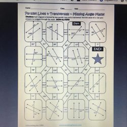 Parallel lines and transversals puzzle