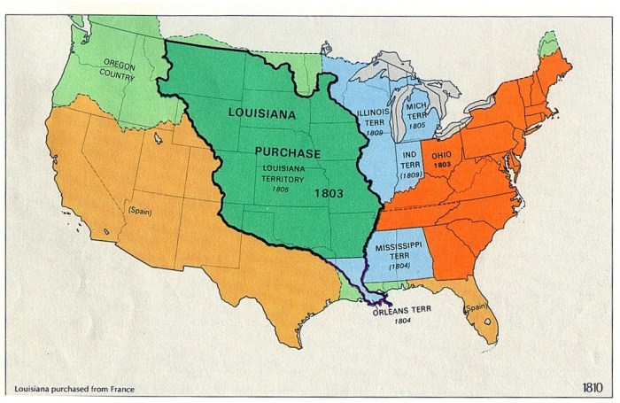 Louisiana purchase region from 1838 to 1846