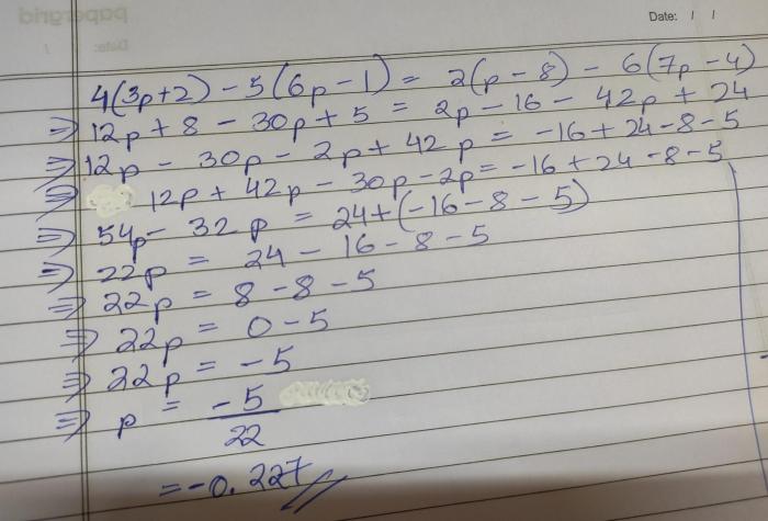 Simplify this expression 4p 9 7p 2