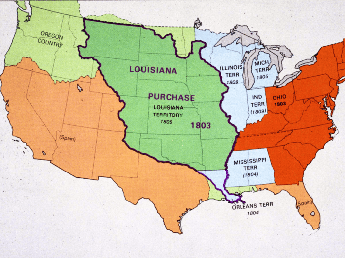 Louisiana purchase 1803 maps quotes geographic history oklahoma 1819 historical area early people racism connected gun ways control american controversies