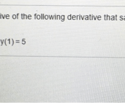 Find the particular antiderivative that satisfies the following conditions: