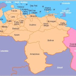 Label the map of venezuela according to panorama.